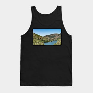 Point of view shot of terraced vineyards in Douro Valley Tank Top